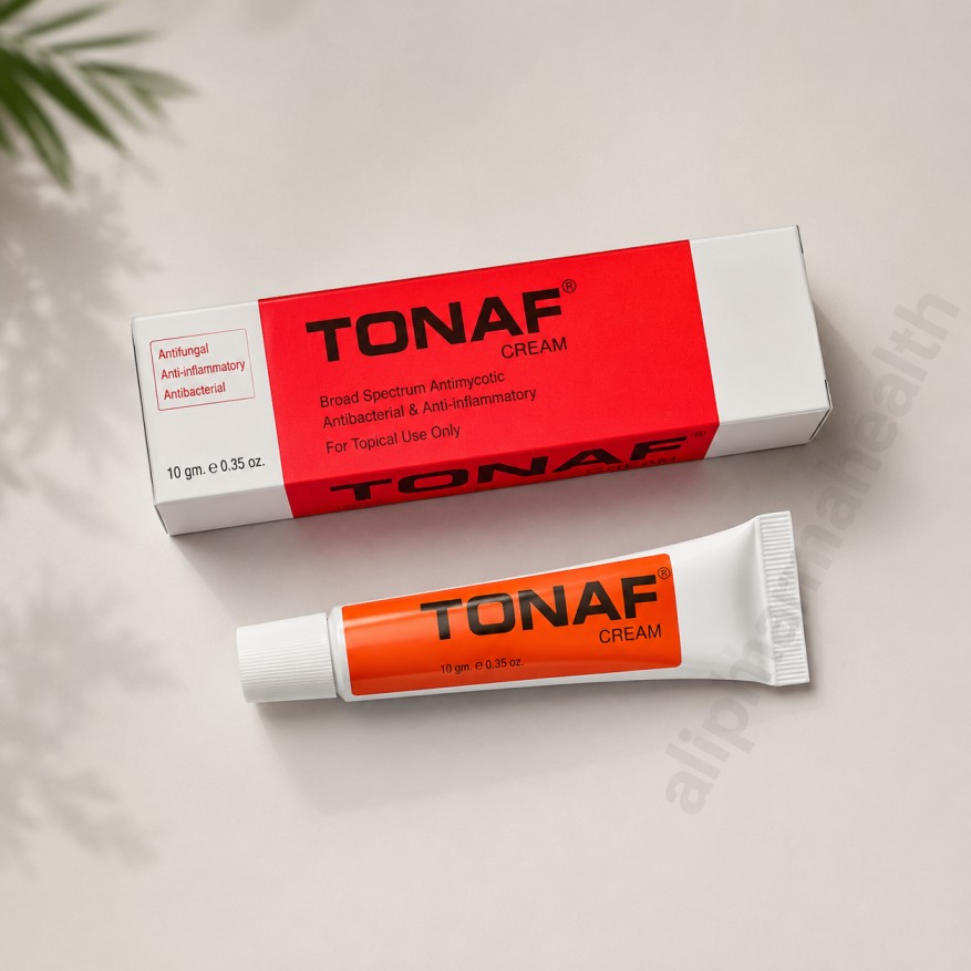 Tonaf Cream Tolnaftate 1% 15g for ringworm, athlete’s foot and fungal skin infections